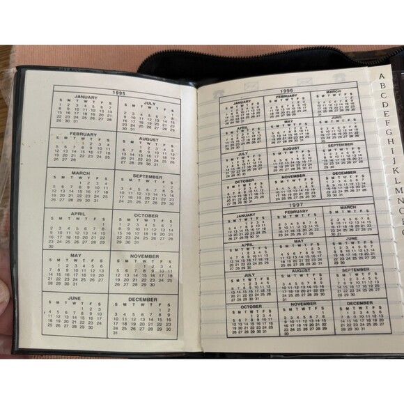 Louis Vuitton Weekly Planner 1994 Zipper Front Tag Excellent - Picture 9 of 14